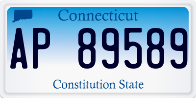 CT license plate AP89589