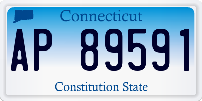 CT license plate AP89591