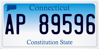 CT license plate AP89596