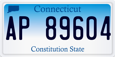 CT license plate AP89604
