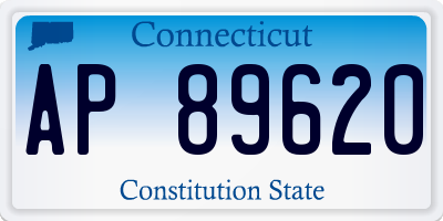 CT license plate AP89620