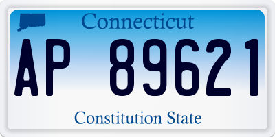 CT license plate AP89621