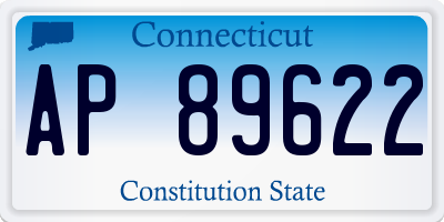 CT license plate AP89622