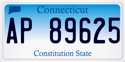 CT license plate AP89625