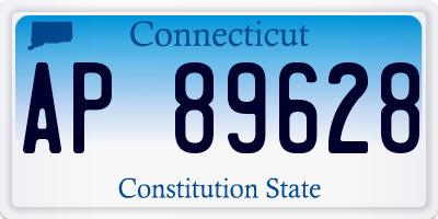 CT license plate AP89628
