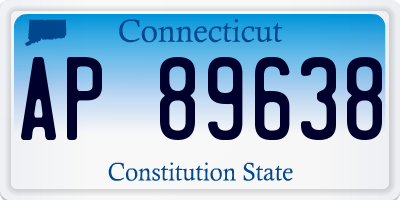 CT license plate AP89638