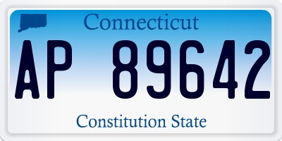 CT license plate AP89642