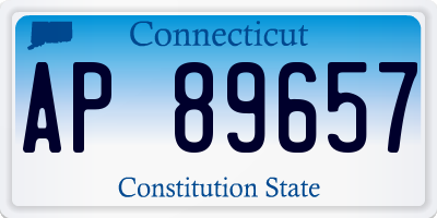 CT license plate AP89657