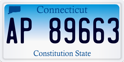 CT license plate AP89663
