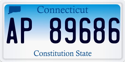 CT license plate AP89686