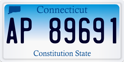 CT license plate AP89691