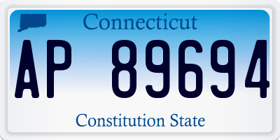 CT license plate AP89694