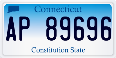 CT license plate AP89696