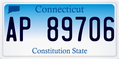 CT license plate AP89706