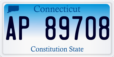 CT license plate AP89708