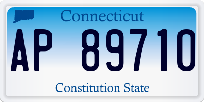 CT license plate AP89710