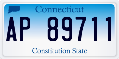 CT license plate AP89711