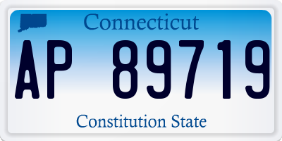 CT license plate AP89719