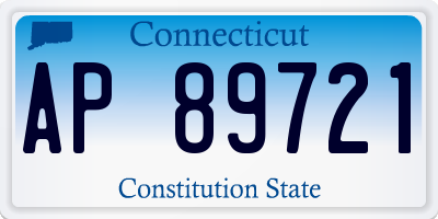 CT license plate AP89721