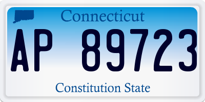 CT license plate AP89723