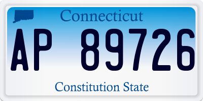 CT license plate AP89726