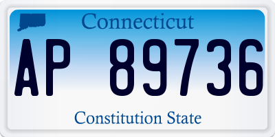 CT license plate AP89736