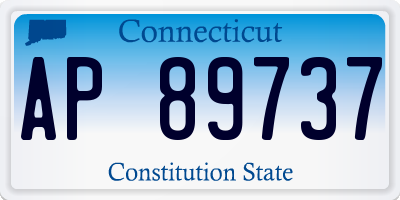 CT license plate AP89737