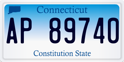 CT license plate AP89740