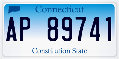 CT license plate AP89741