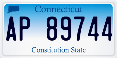 CT license plate AP89744