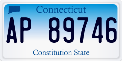 CT license plate AP89746