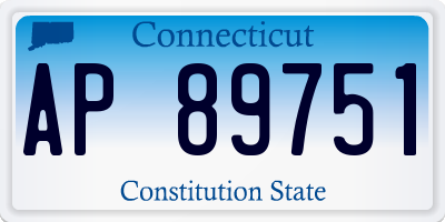 CT license plate AP89751