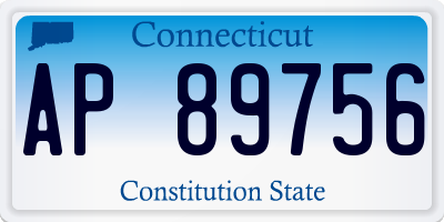 CT license plate AP89756