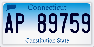 CT license plate AP89759