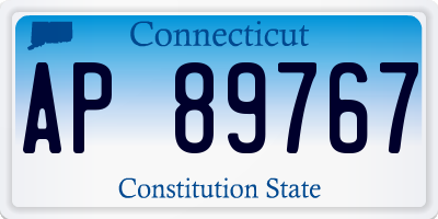 CT license plate AP89767