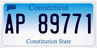 CT license plate AP89771