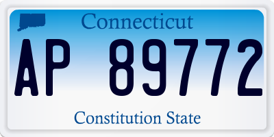 CT license plate AP89772