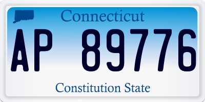 CT license plate AP89776