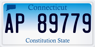 CT license plate AP89779