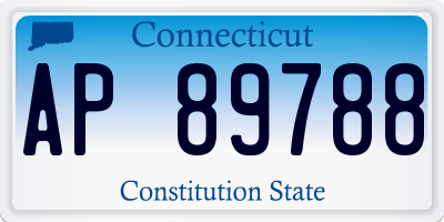 CT license plate AP89788