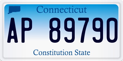 CT license plate AP89790