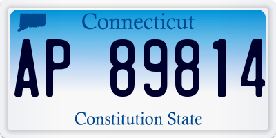 CT license plate AP89814