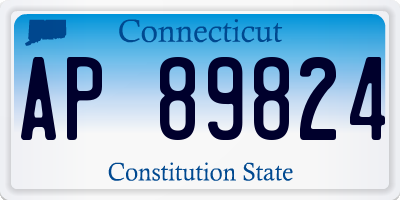 CT license plate AP89824