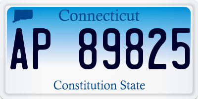 CT license plate AP89825