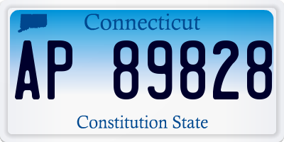 CT license plate AP89828