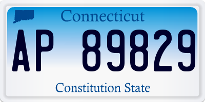 CT license plate AP89829