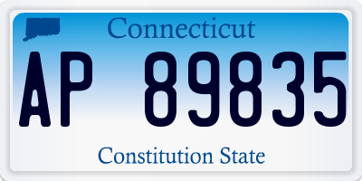 CT license plate AP89835