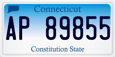 CT license plate AP89855