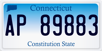 CT license plate AP89883