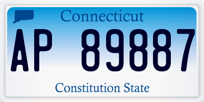 CT license plate AP89887